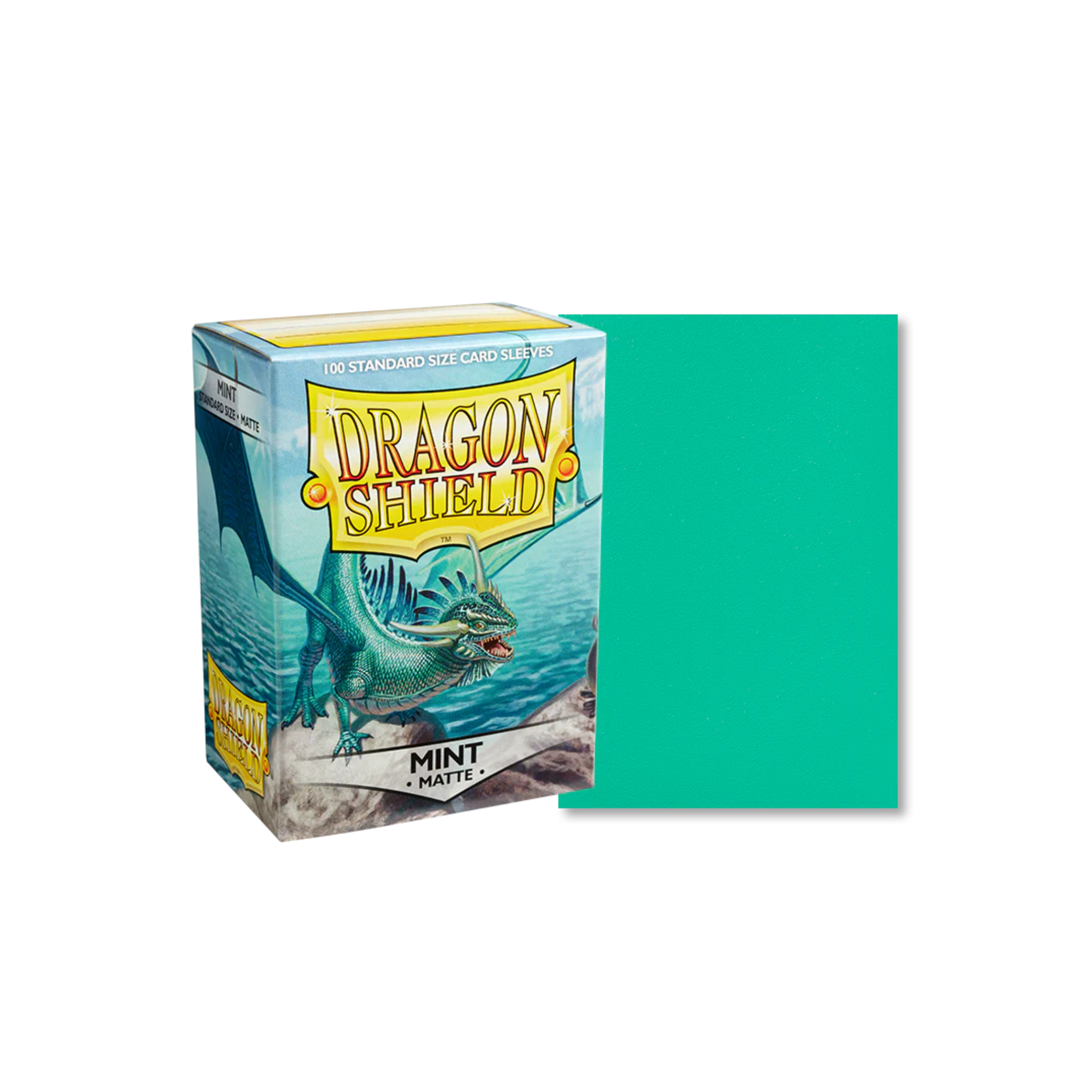 Dragon Shield Standard Deck Protector Matte Mint Sleeves (100 Sleeves)