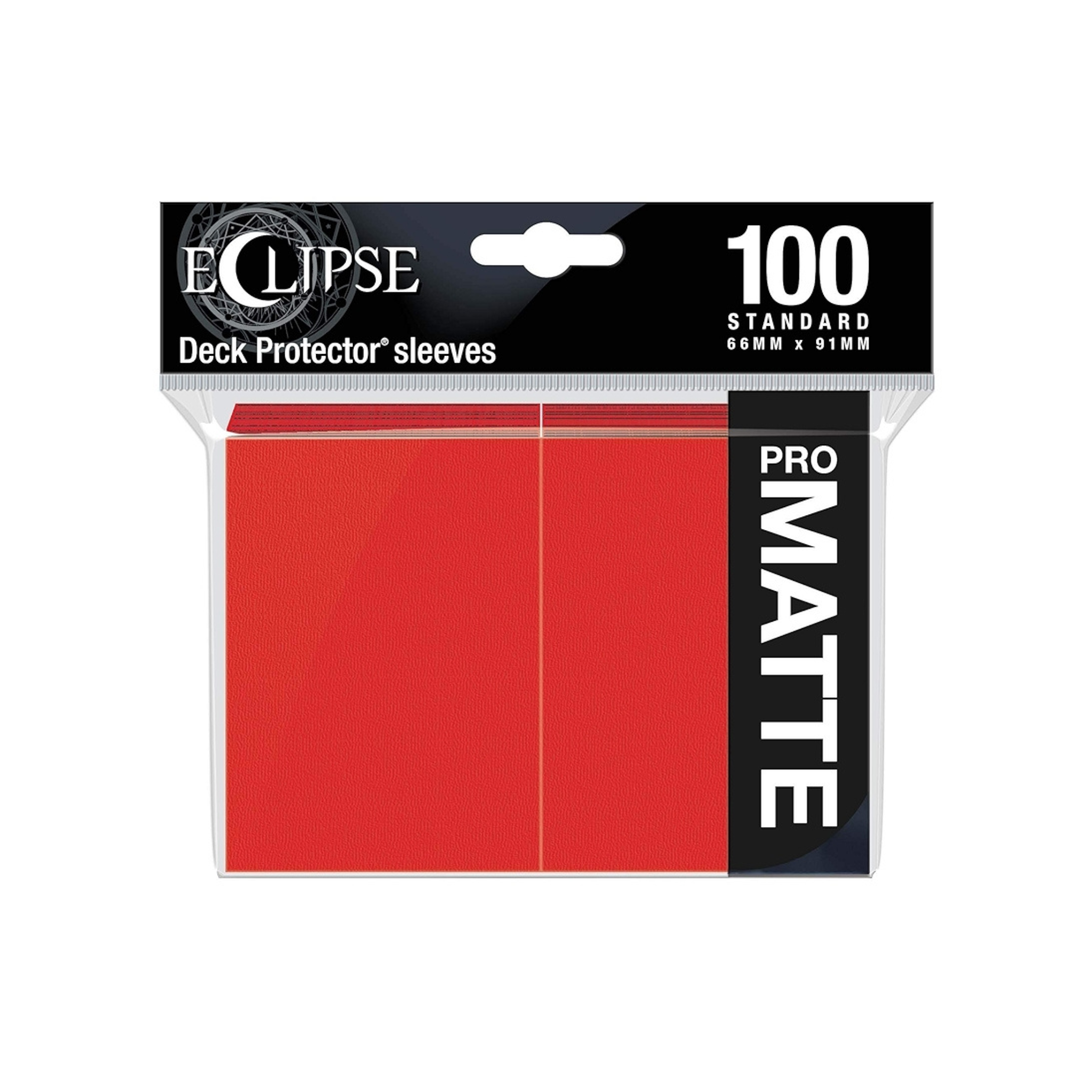 Ultra Pro Eclipse Deck Protector Matte Apple Red Standard Sleeves (100 Sleeves)