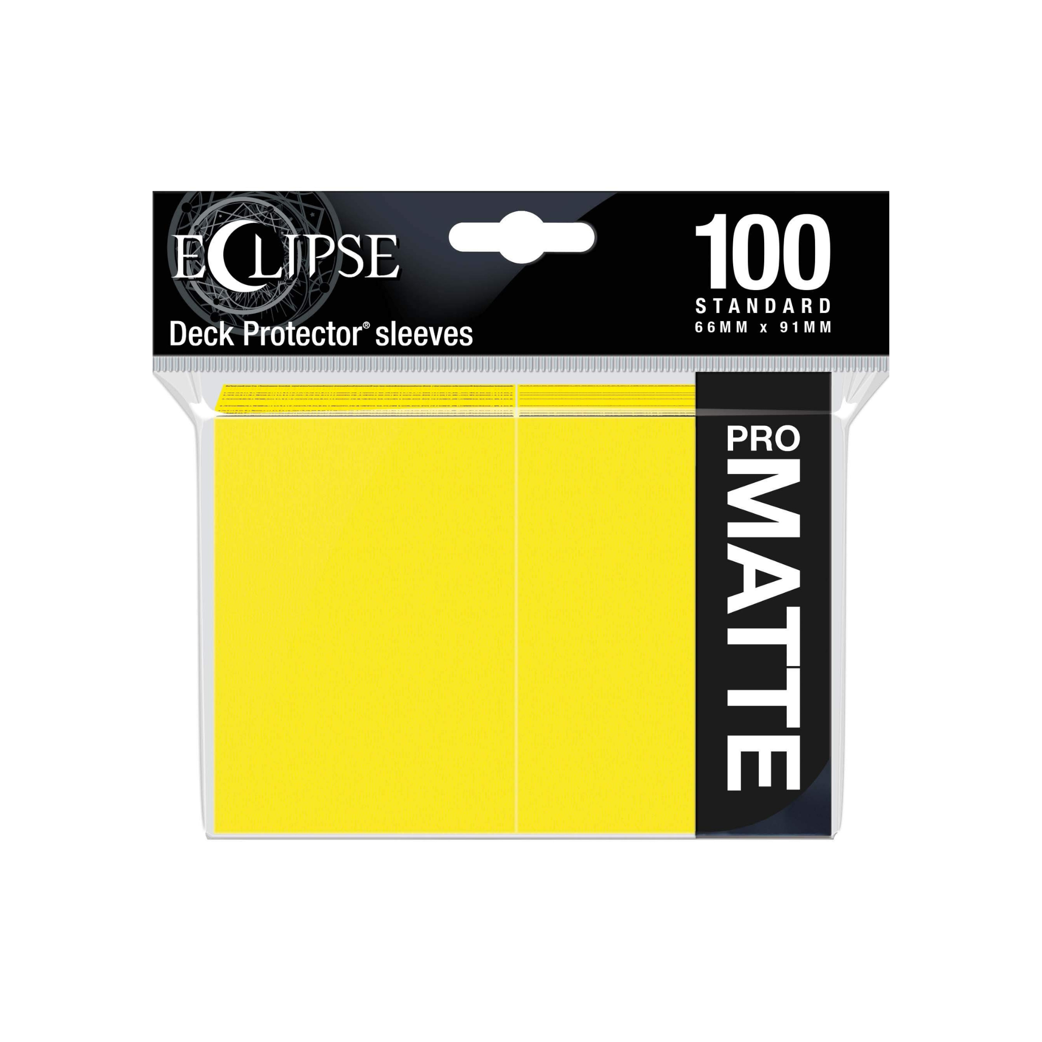 Ultra Pro Eclipse Deck Protector Matte Lemon Yellow Standard Sleeves (100 Sleeves)