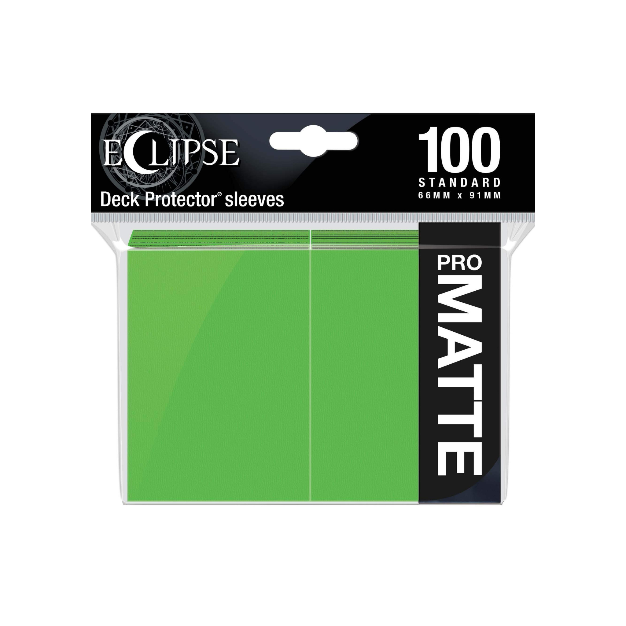 Ultra Pro Eclipse Deck Protector Matte Lime Green Standard Sleeves (100 Sleeves)
