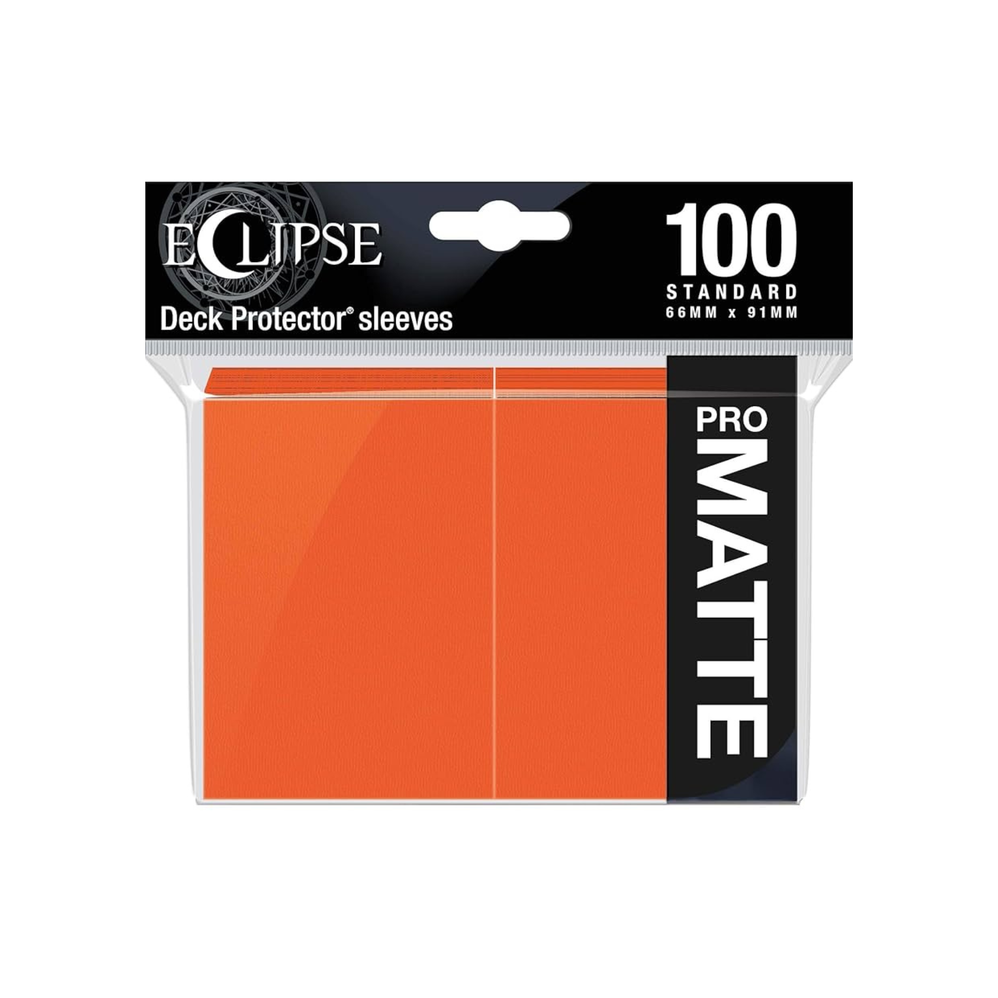 Ultra Pro Eclipse Deck Protector Matte Pumpkin Orange Standard Sleeves (100 Sleeves)