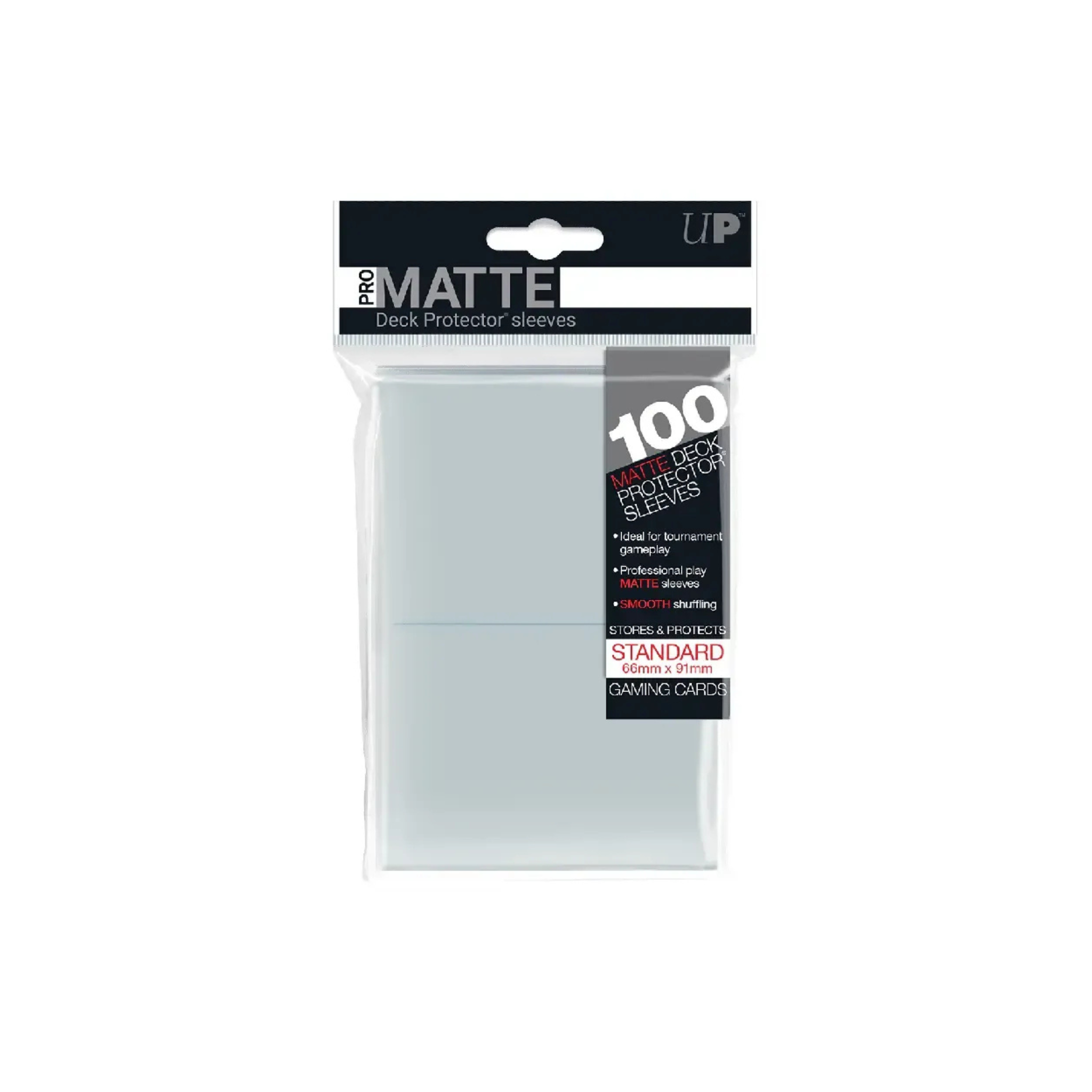 Ultra Pro 2.5" x 3.5" Matte Standard Deck Protector Clear Sleeves (100 Sleeves)