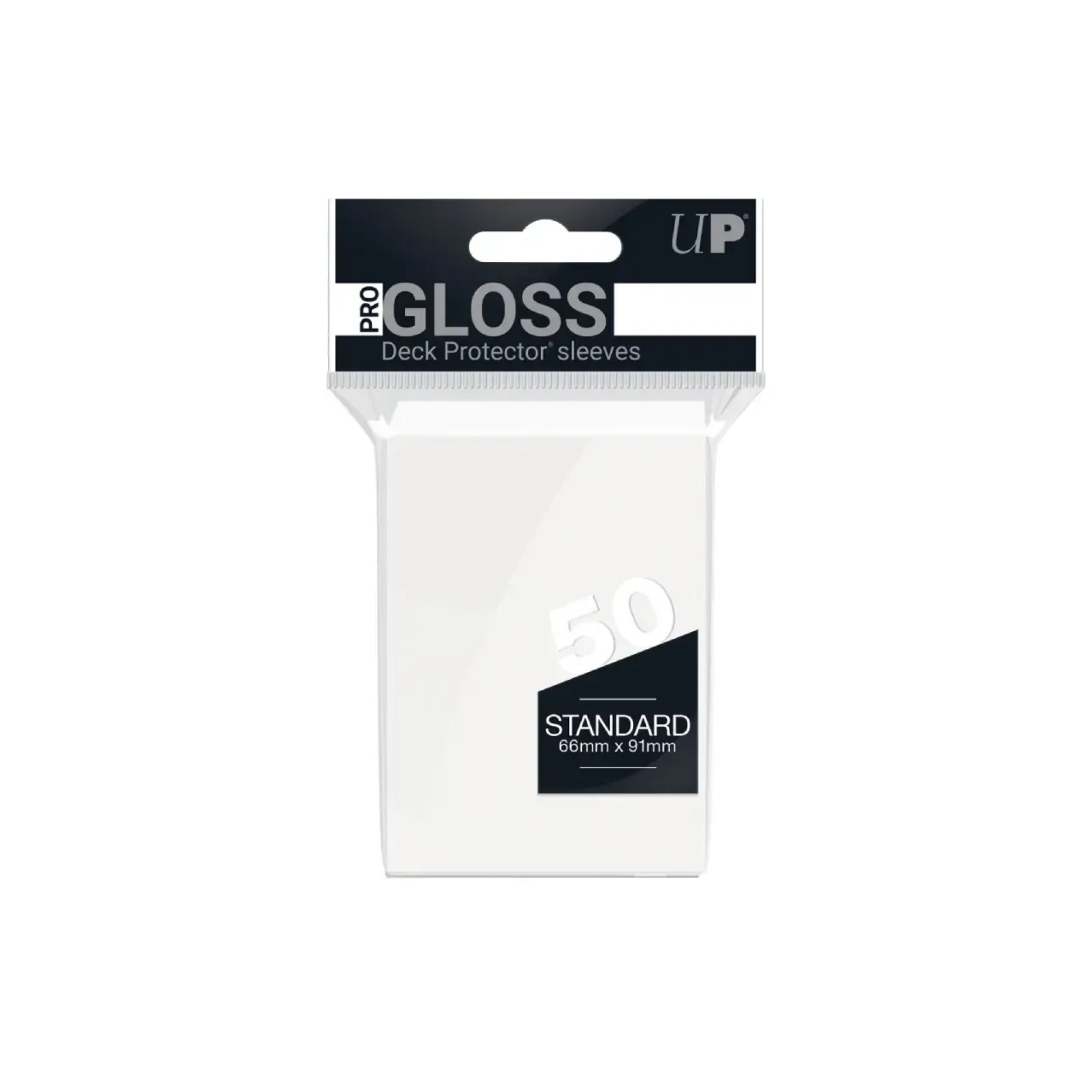 Ultra Pro 2.5" x 3.5" Gloss Standard Deck Protector White Sleeves (50 Sleeves)