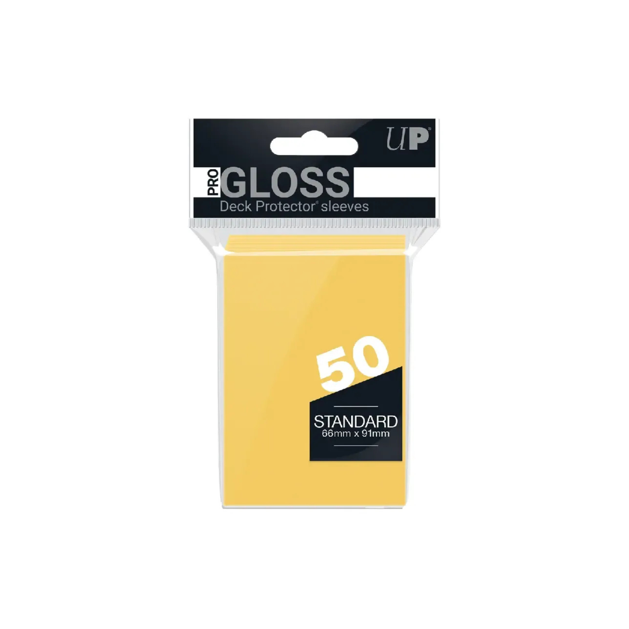 Ultra Pro 2.5" x 3.5" Gloss Standard Deck Protector Yellow Sleeves (50 Sleeves)