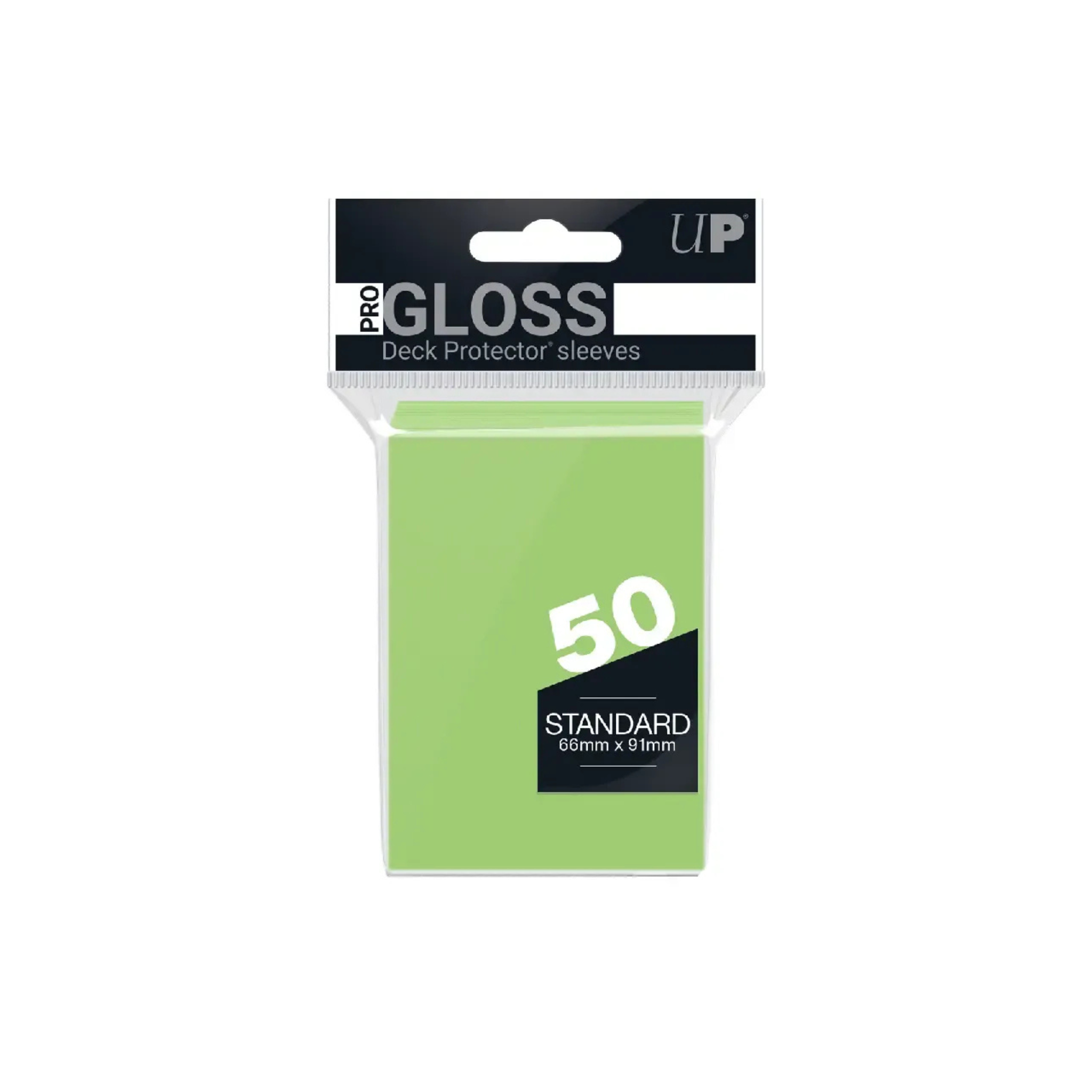 Ultra Pro 2.5" x 3.5" Gloss Standard Deck Protector Lime Green Sleeves (50 Sleeves)