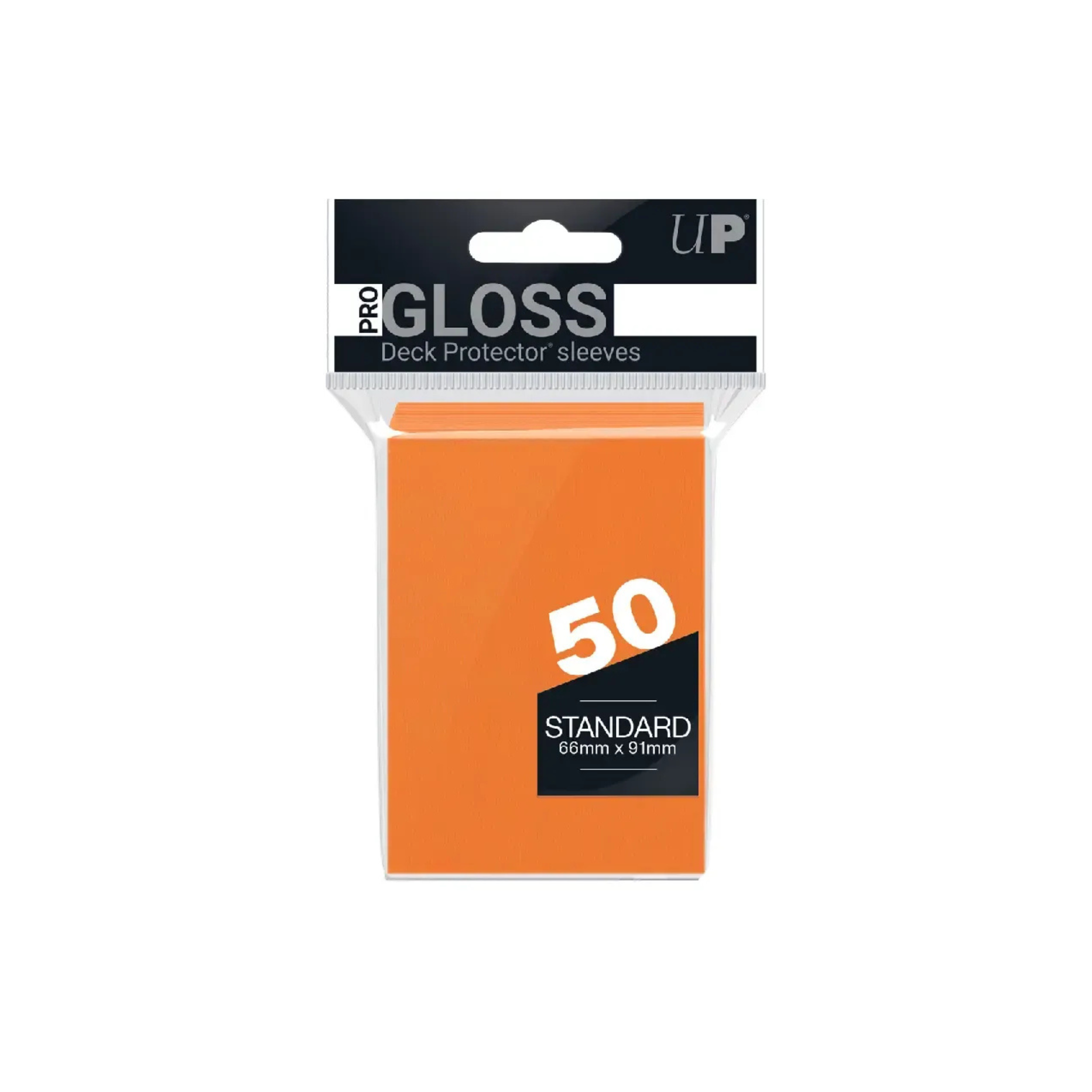 Ultra Pro 2.5" x 3.5" Gloss Standard Deck Protector Orange Sleeves (50 Sleeves)