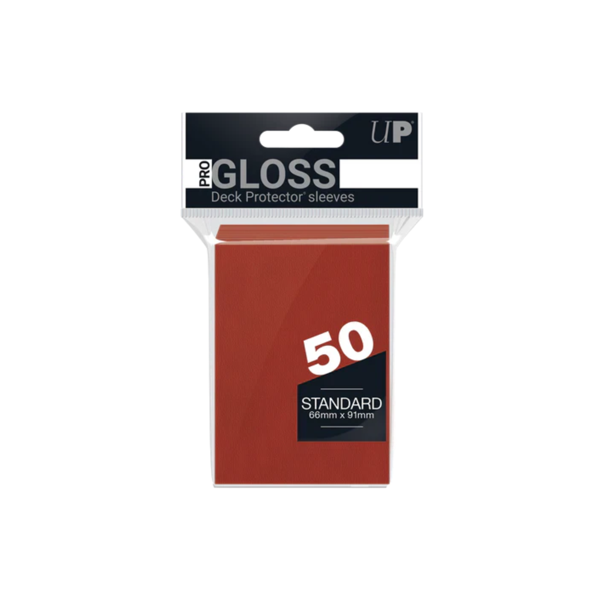 Ultra Pro 2.5" x 3.5" Gloss Standard Deck Protector Red Sleeves (50 Sleeves)