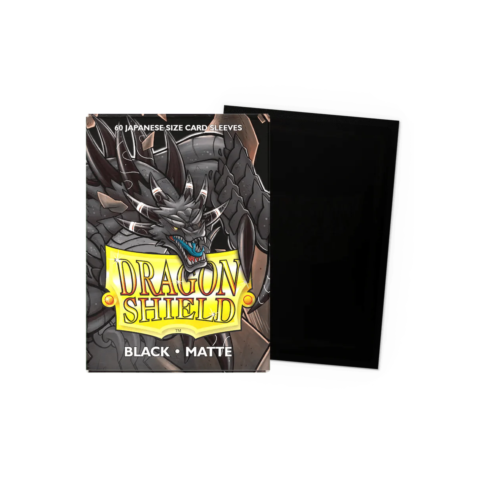 Dragon Shield Small Deck Protector Matte Black Sleeves (60 Sleeves)