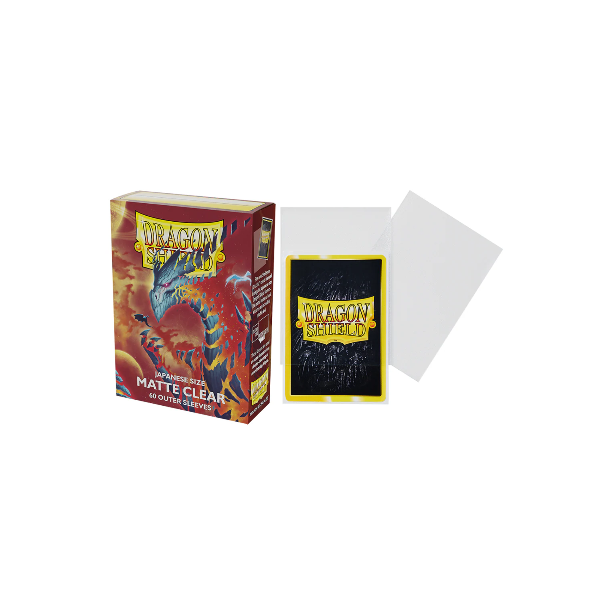Dragon Shield Small Deck Protector Matte Clear Sleeves (60 Sleeves)