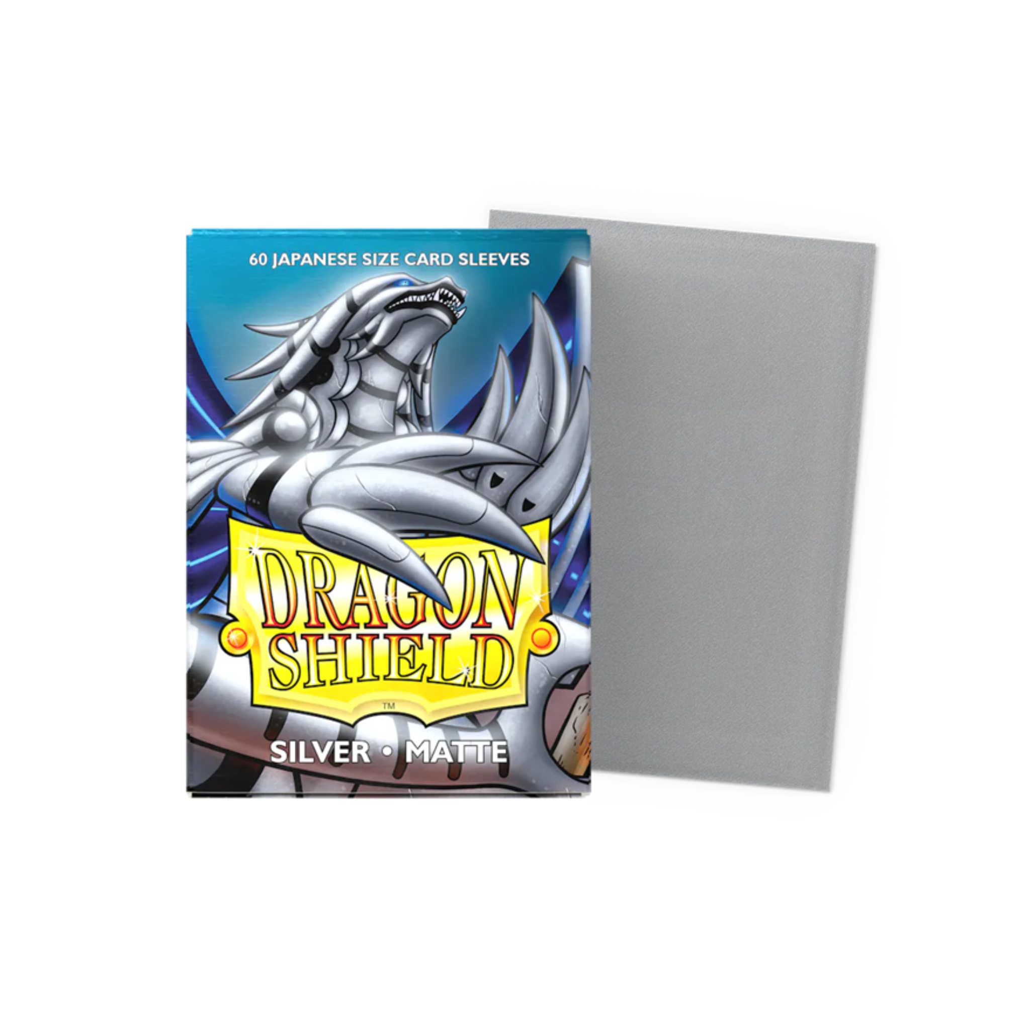 Dragon Shield Small Deck Protector Matte Silver Sleeves (60 Sleeves)