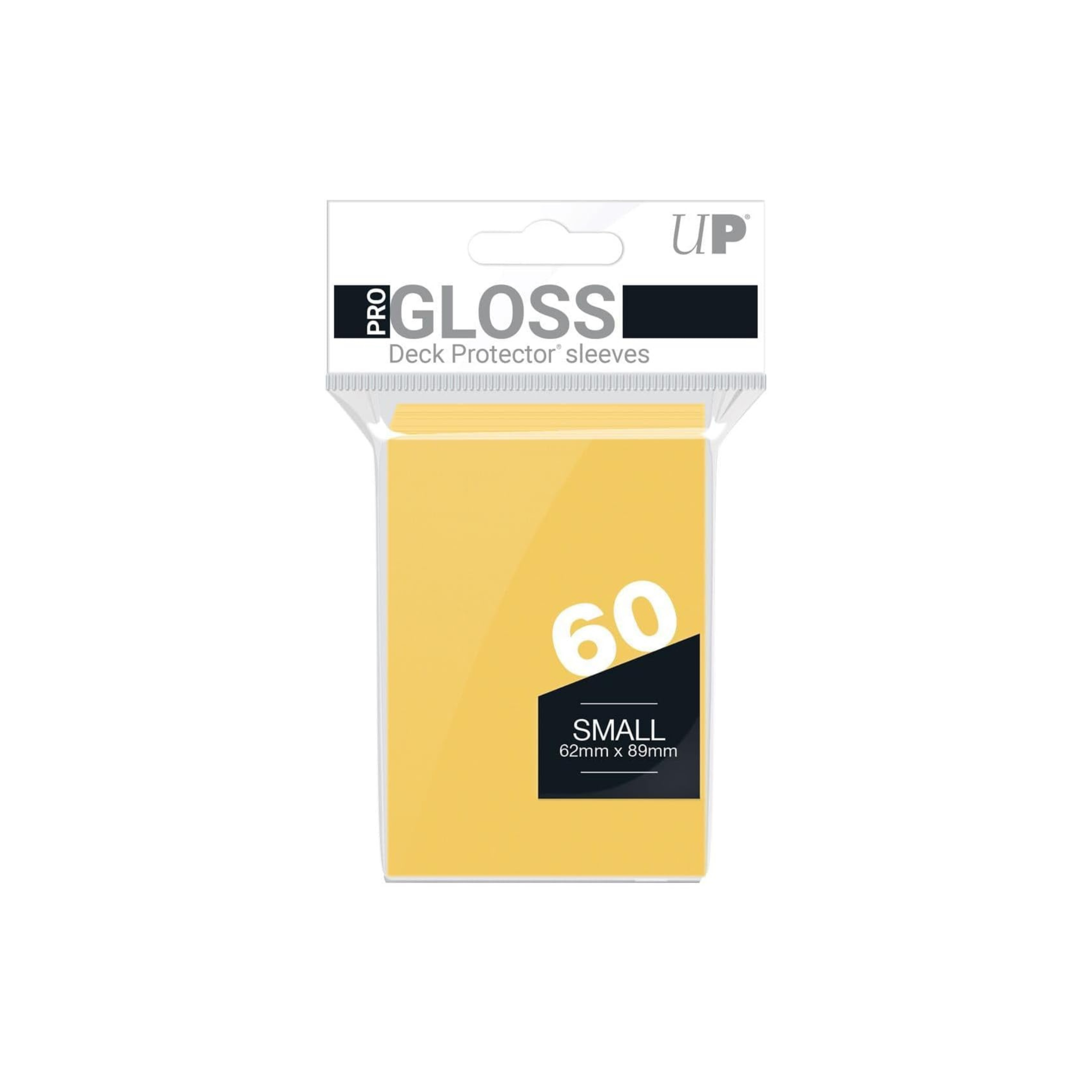 Ultra Pro Small Deck Protector Gloss Yellow Sleeves (60 Sleeves)