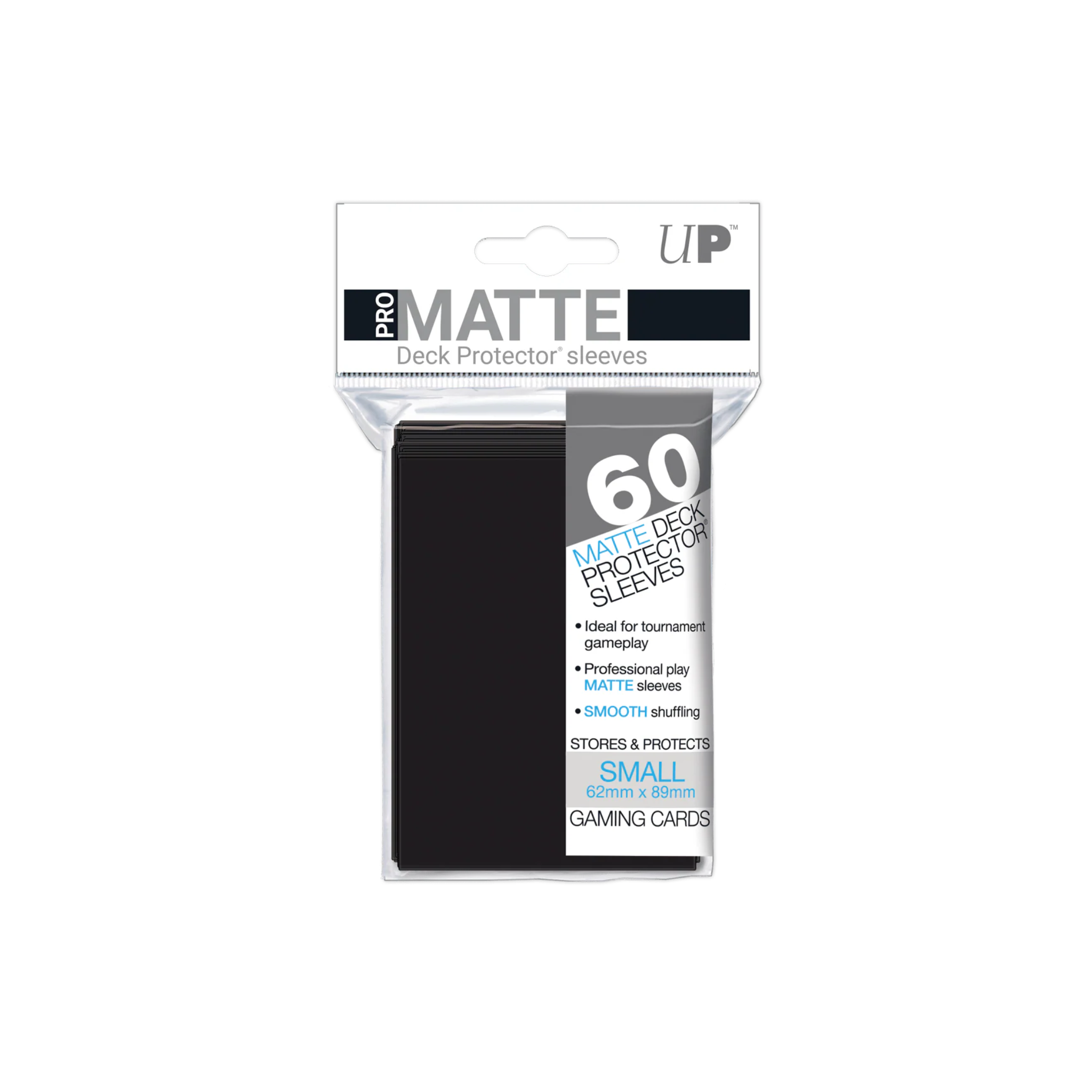 Ultra Pro Small Deck Protector Matte Black Sleeves (60 Sleeves)