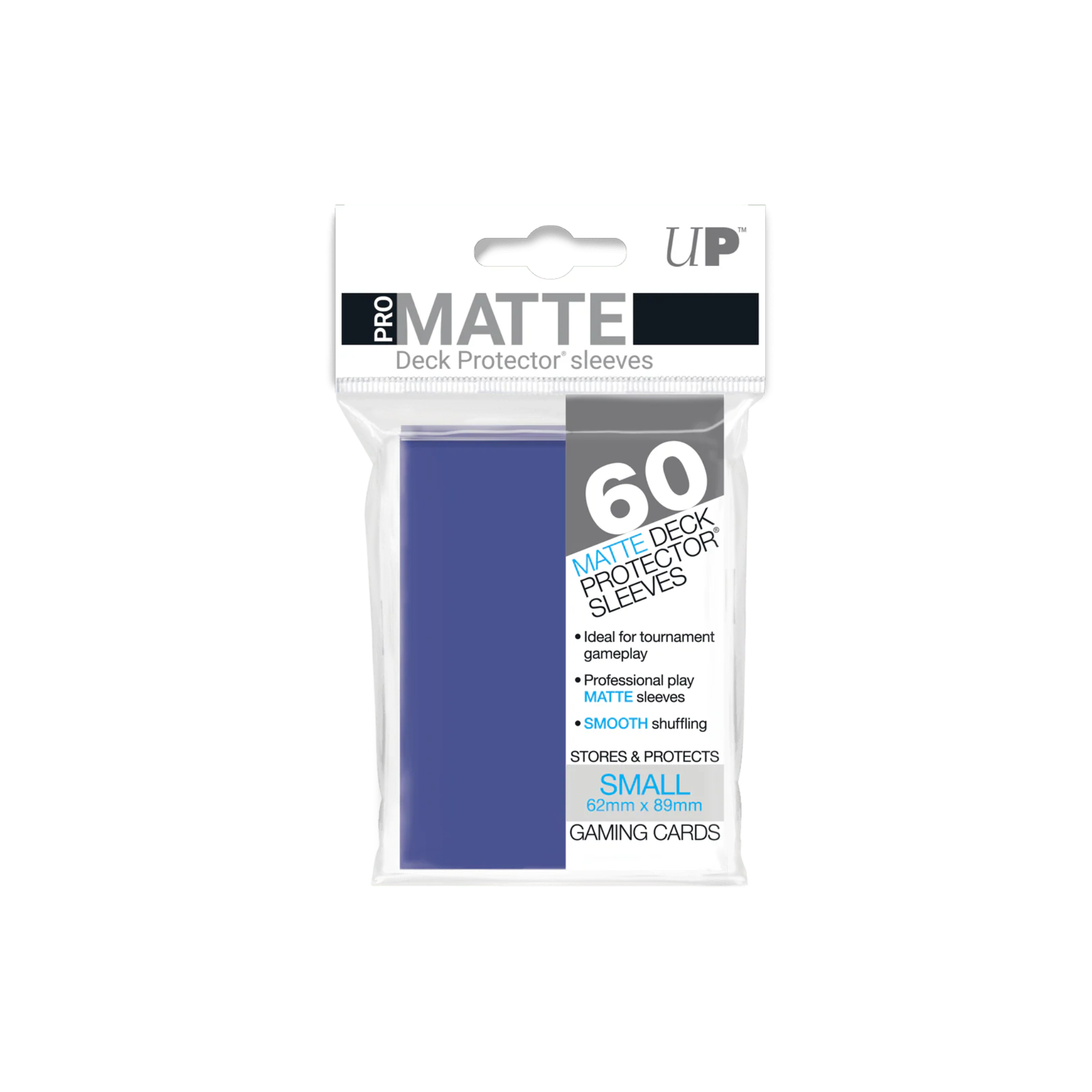 Ultra Pro Small Deck Protector Matte Blue Sleeves (60 Sleeves)