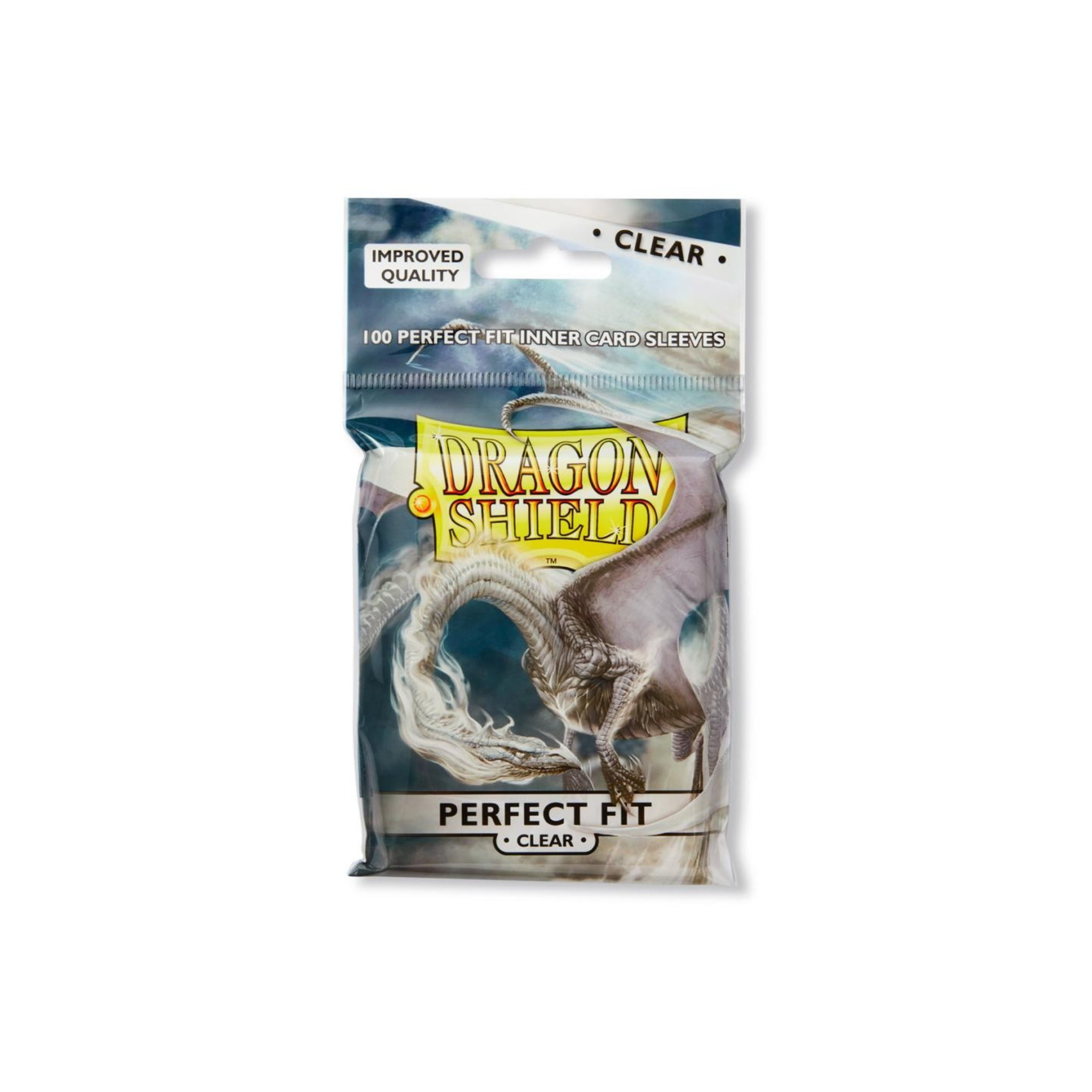 Dragon Shield Standard Deck Protector Clear Perfect Fit Sleeves (100 Sleeves)