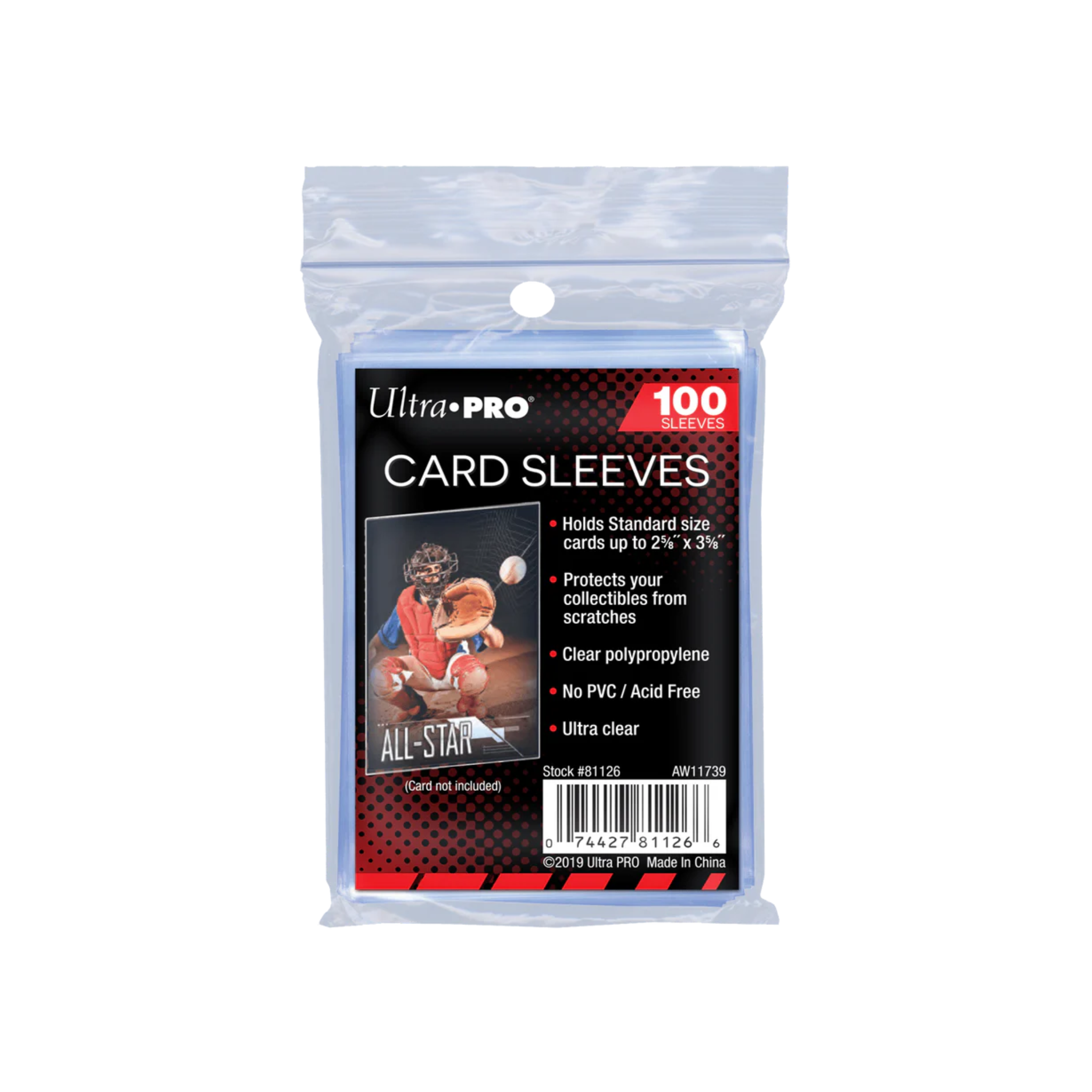 Ultra Pro 2.5" x 3.5" Soft Trading Card Penny Sleeves (100 Sleeves)