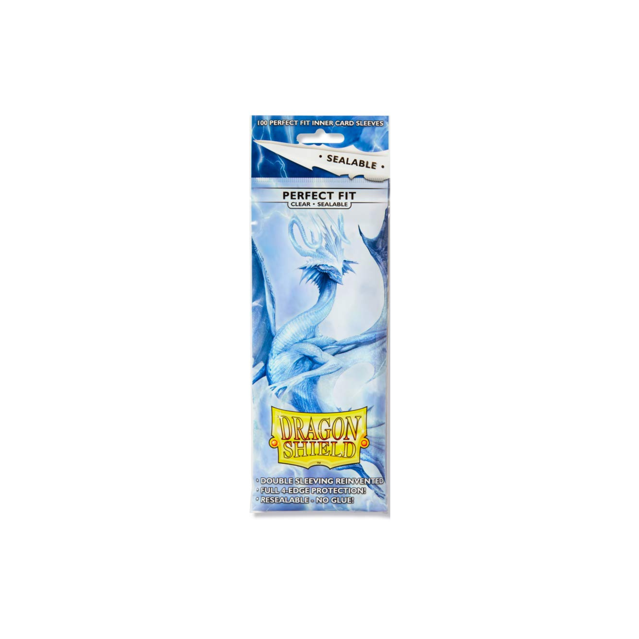 Dragon Shield Standard Deck Protector Clear Perfect Fit Sealable Sleeves (100 Sleeves)