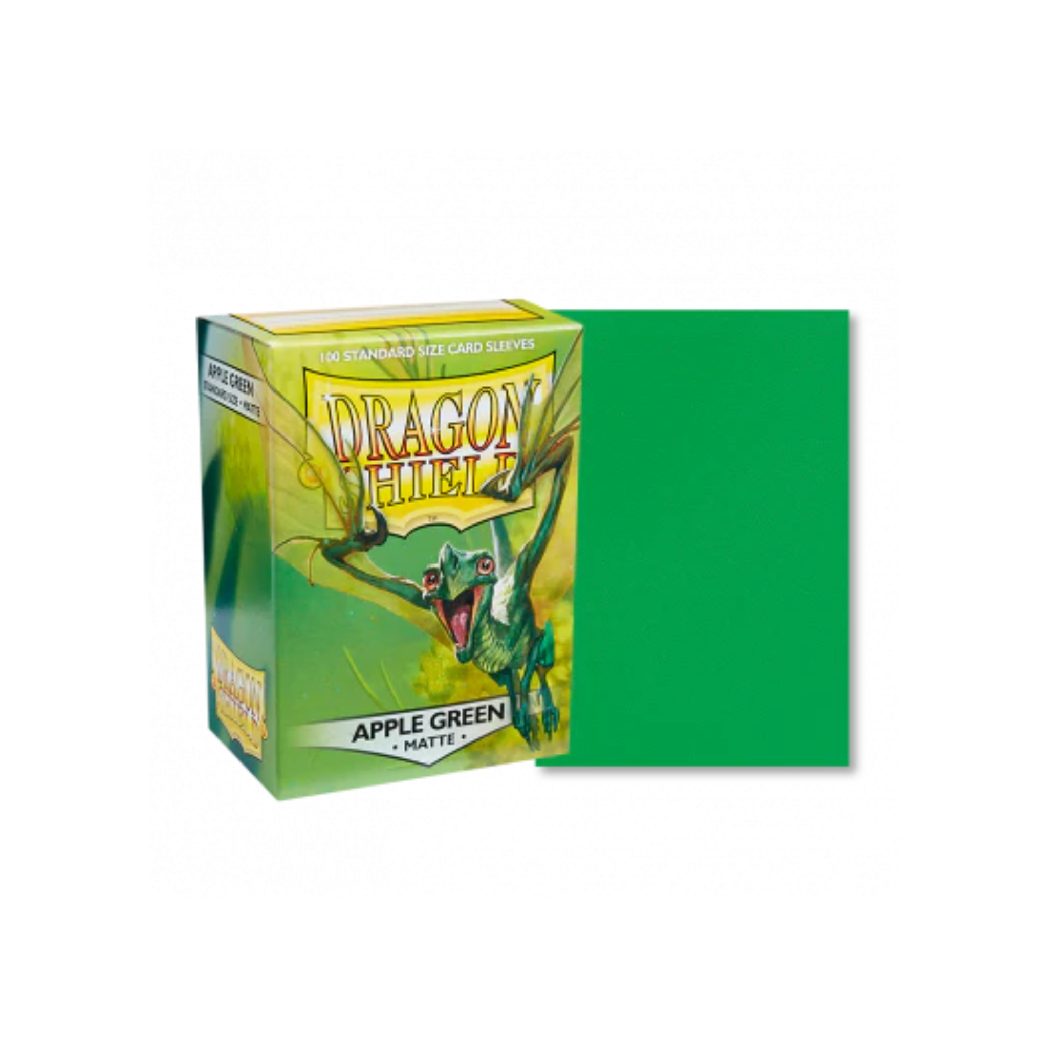 Dragon Shield Standard Deck Protector Matte Apple Green Sleeves (100 Sleeves)
