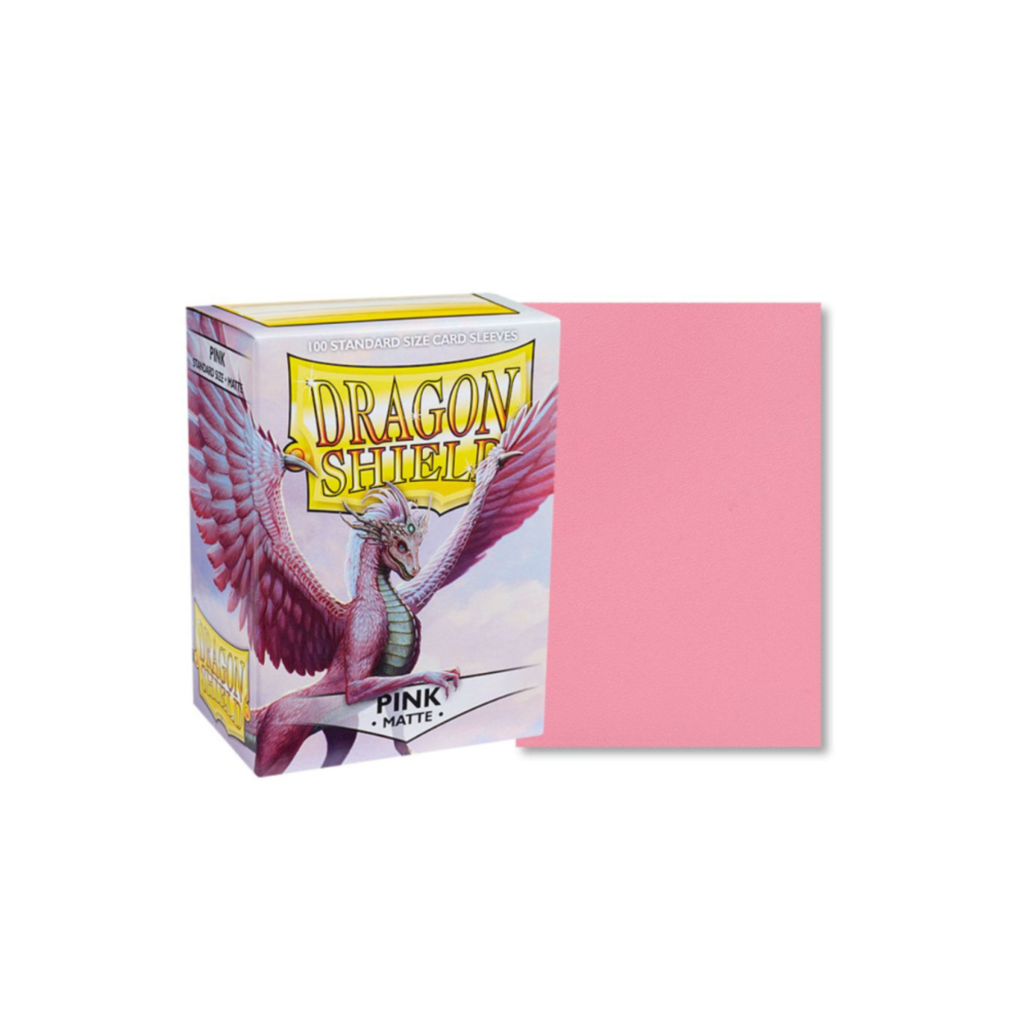 Dragon Shield Standard Deck Protector Matte Pink Sleeves (100 Sleeves)