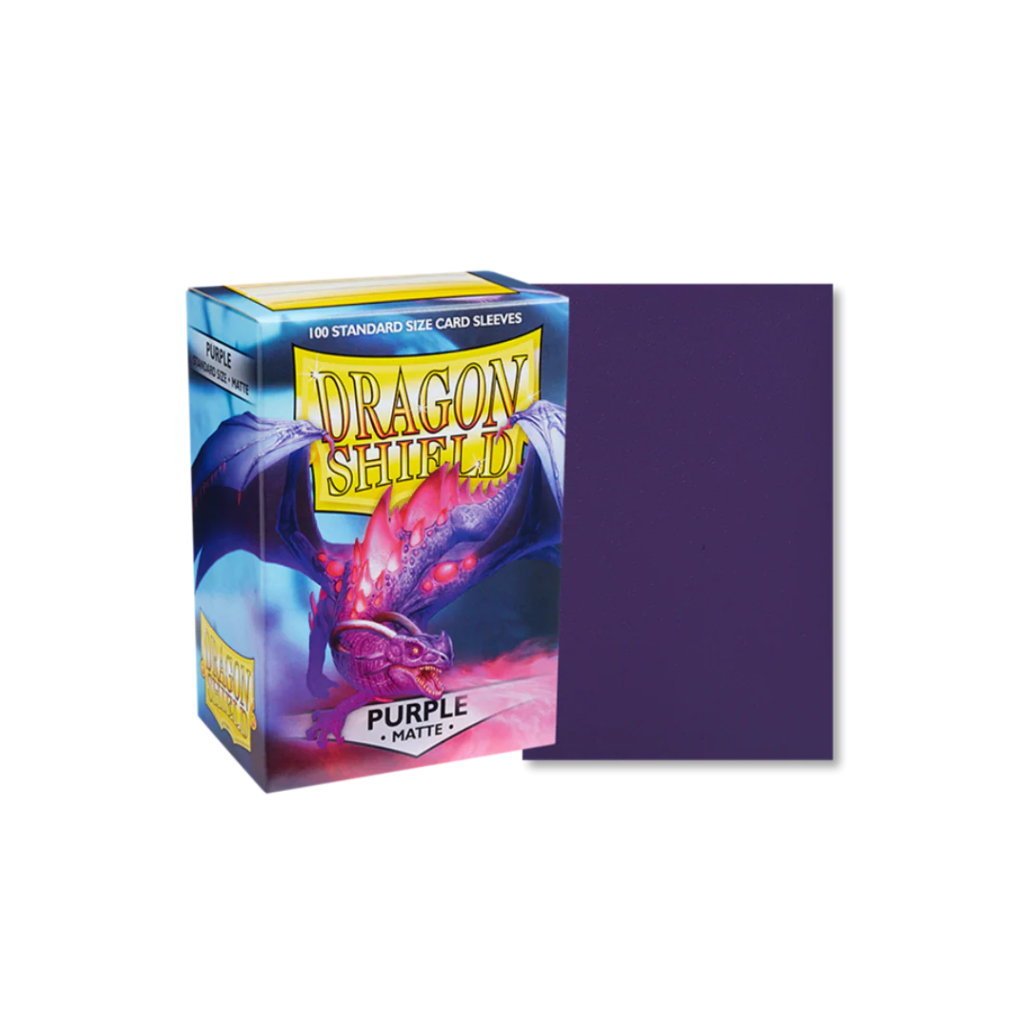 Dragon Shield Standard Deck Protector Matte Purple Sleeves (100 Sleeves)
