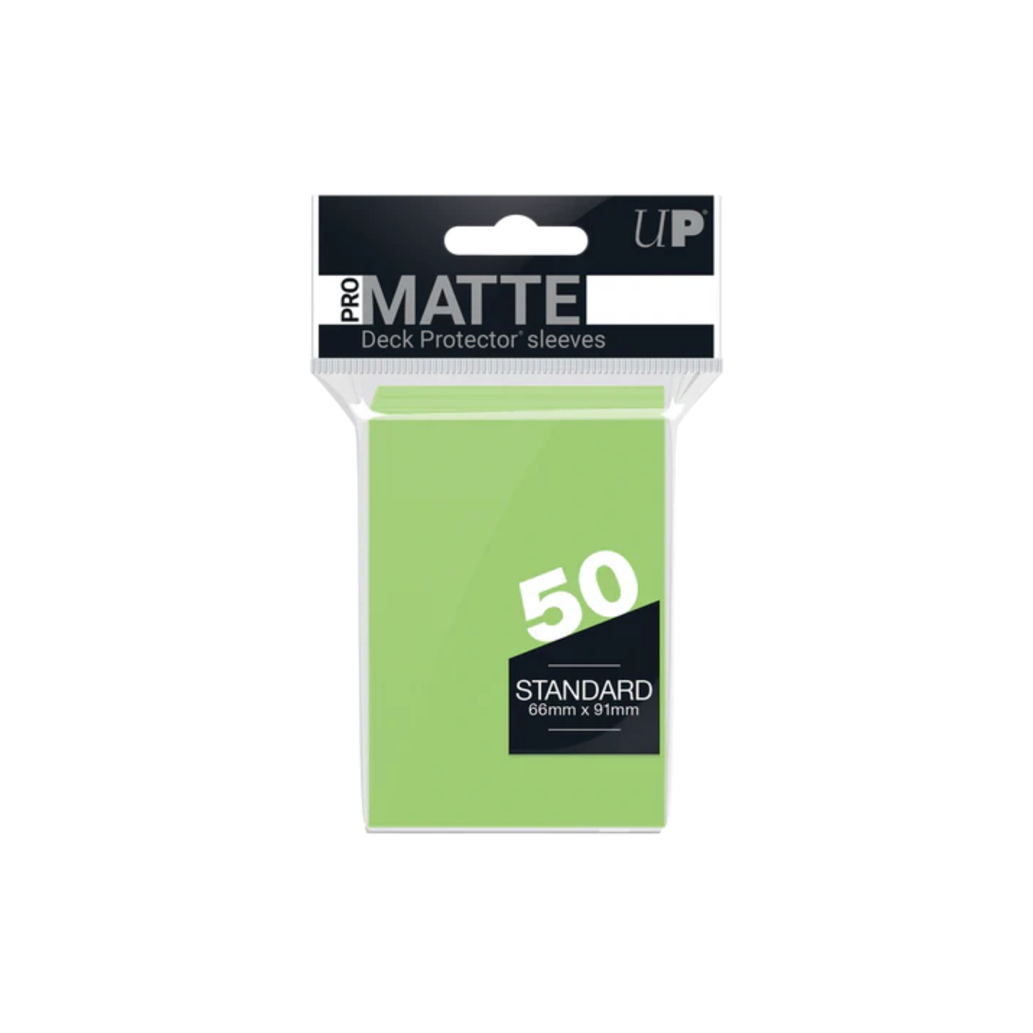 Ultra Pro 2.5" x 3.5" Matte Standard Deck Protector Lime Green Sleeves (50 Sleeves)