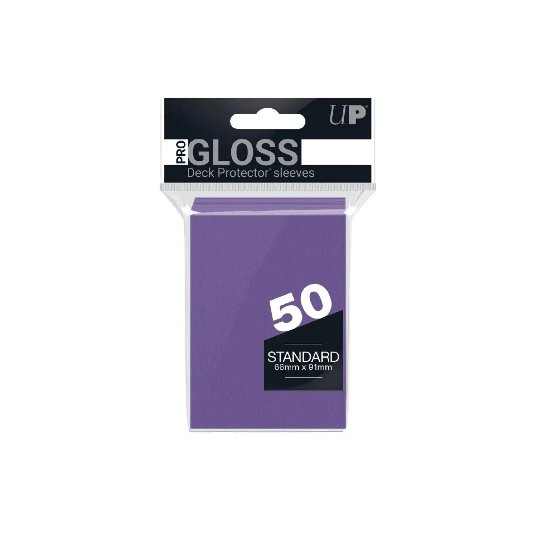 Ultra Pro 2.5" x 3.5" Gloss Standard Deck Protector Purple Sleeves (50 Sleeves)