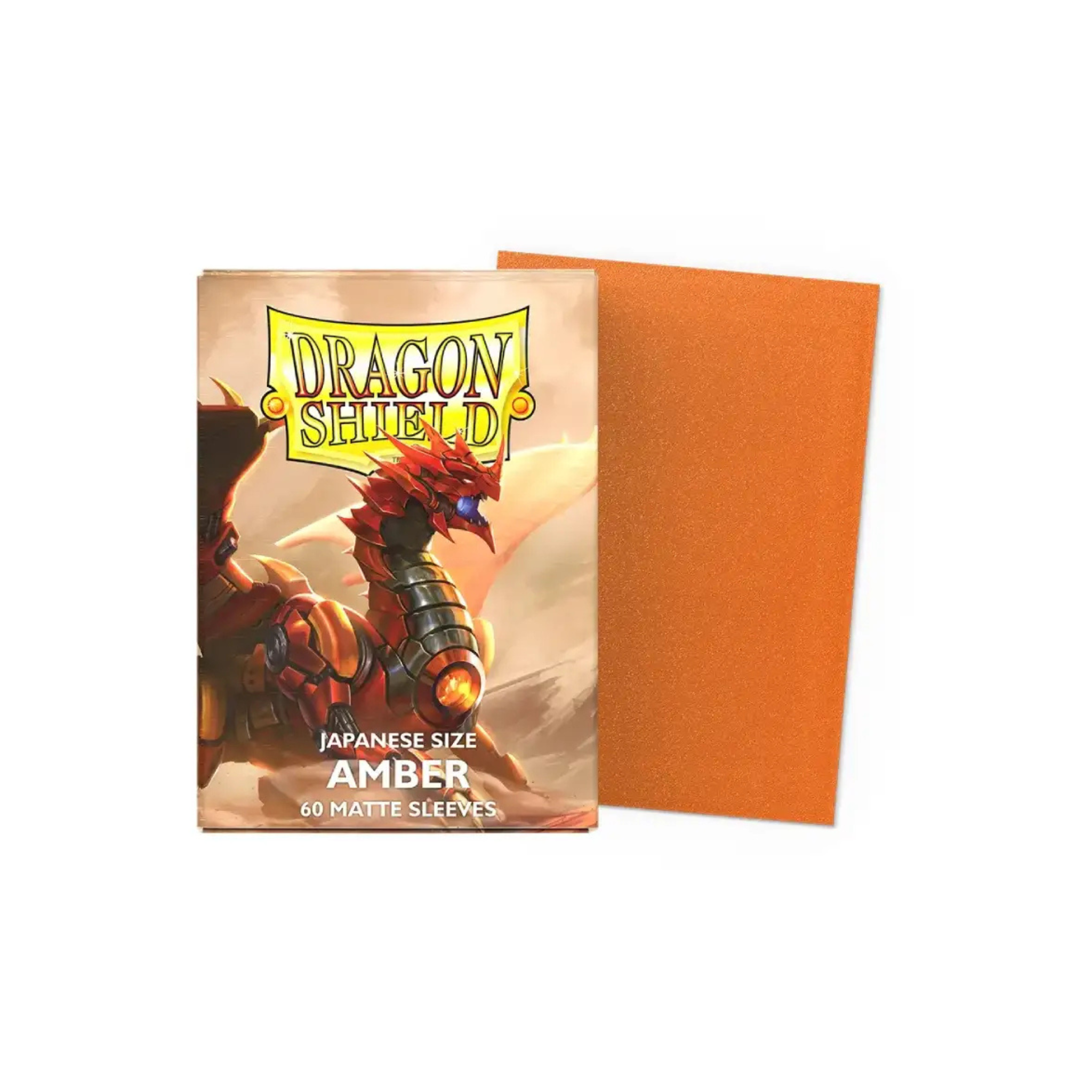 Dragon Shield Small Deck Protector Matte Amber Sleeves (60 Sleeves)