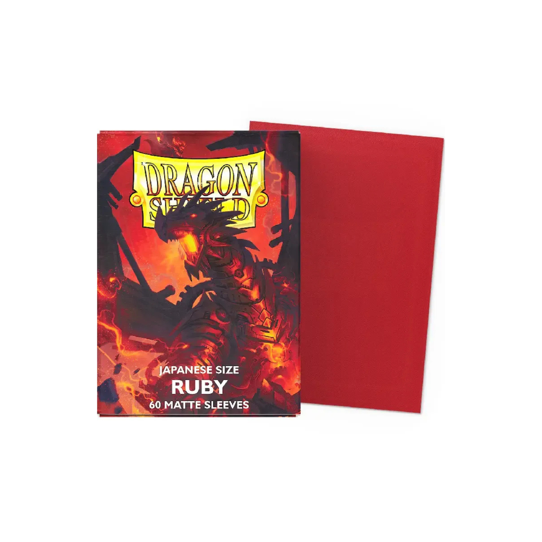 Dragon Shield Small Deck Protector Matte Ruby Sleeves (60 Sleeves)